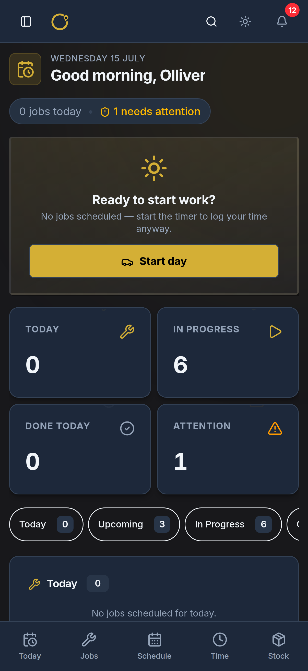 Curcle field-engineer app on mobile